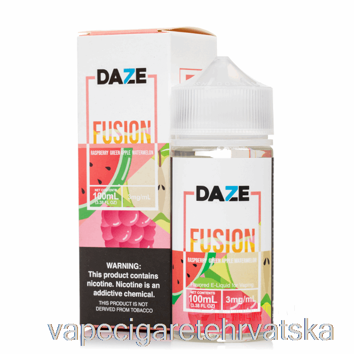 Vape Hrvatska Malina Zelena Jabuka Lubenica - 7 Daze Fusion - 100ml 6mg